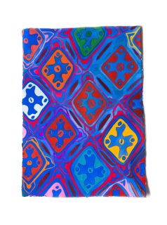 Sometimes textiles are so attractive that I have to paint them to study their colour palette and patterns. 

Find the first two new works of the Fayoum Finds series on my artist page on the website of @rademakersgallery: https://www.rademakersgallery.com/nl/artists/309-christina-de-korte/