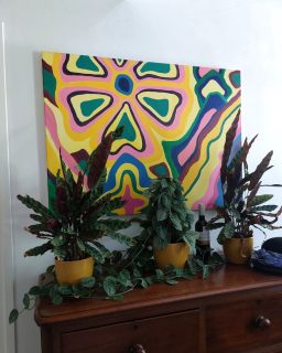 Saw this painting from 2022 in its home 💛